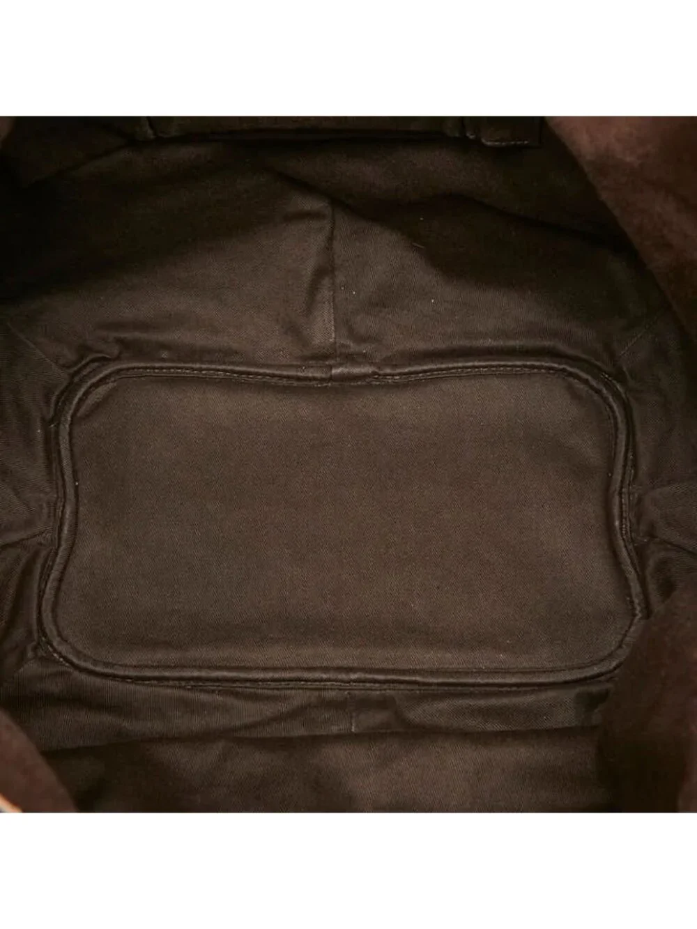 Celine Macadam Bittersweet Croco Embossed Tote Bag Brown Chocolate Leather Suede
